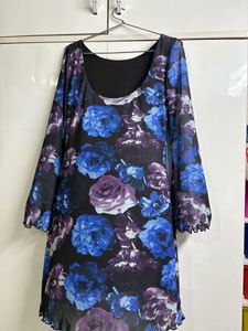 Chic Floral Print Dress