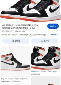 Air Jordan 1 High OG White Orange