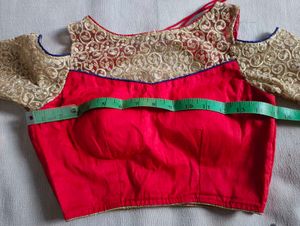 Stylish Cold Shoulder Embroidered Blouse