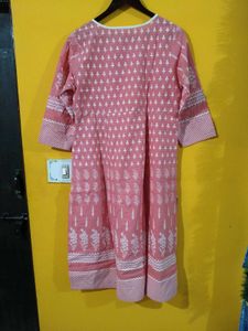 Elegant Pink Printed Kurta
