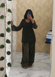 leftover febric to farshi salwar ✨