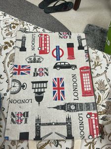 London Themed Decorative Fabric Panel