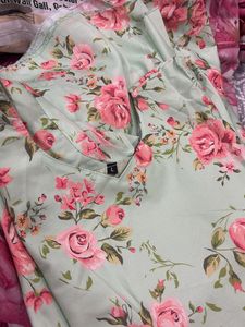 Elegant Floral Kurta Set with Dupatta