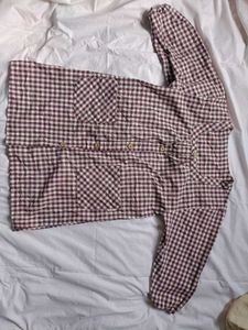 Chic Gingham Long Sleeve Shirt