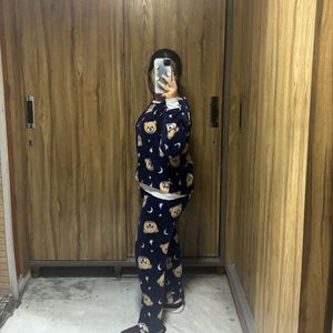 Teddy Bear Print Pajama Set
