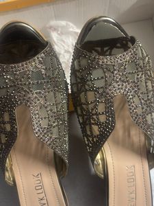 Sparkly Embellished Mules