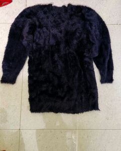 Black Furr Sweatshirt
