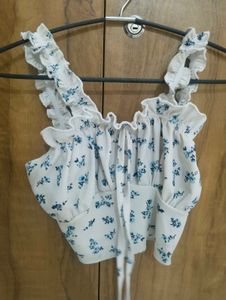 Floral Print Crop Top