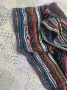 Striped Scarf Set - Two Scarves
