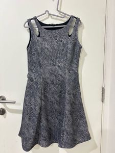 Latin Quarters- Sleeveless Textured Grey Dress