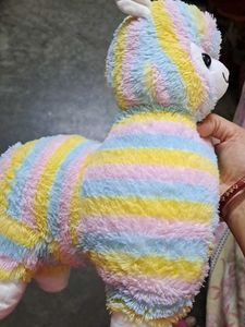 good condition Cute Rainbow Alpaca Plush Toy