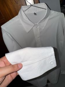Classic White Button-Up Shirt