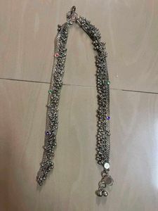 Silver Anklets with Bells &amp; Beads