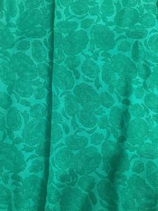 Designer Green Saree with Geometric Border