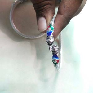 Pure Silver Treditional Openable Kada 1 Pair