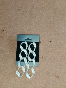Chunky Rhinestone Chain Link Earrings