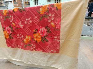 Thick heavy floral double size bedsheet