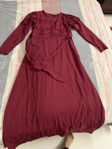 Maroon Maxi Dress