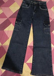 Classic Dark Wash Denim Jeans
