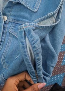 Sleeveless Denim Shirt Dress
