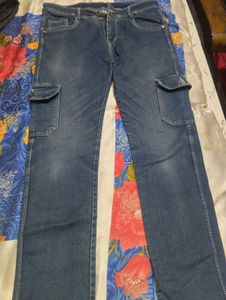 Men's Casual Cargo Jeans