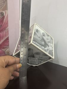 Unique Multi-Photo Cube Display rotatable