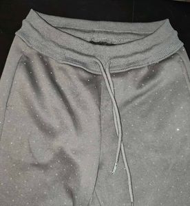 Sparkly Gray Flared Pants