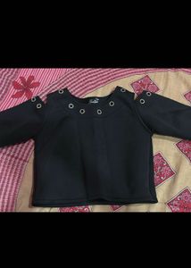 Chic Black Cold Shoulder Top