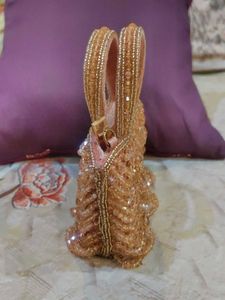 Elegant Designer Beaded Clutch Handbag