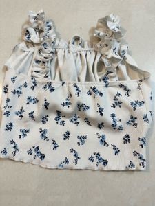 Cute Floral Crop Top
