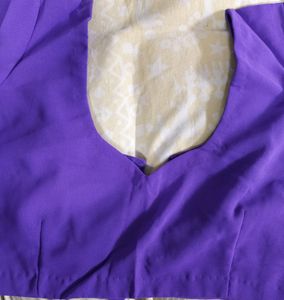 Brand new, lavender plain saree