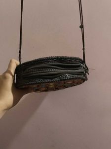Round Smiley Face Crossbody Bag
