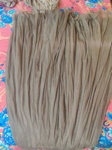 Elegant Brown Tulle Skirt