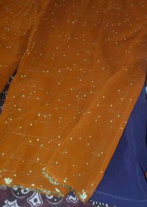 Elegant Orange Kurta Set with Palazzo Pants