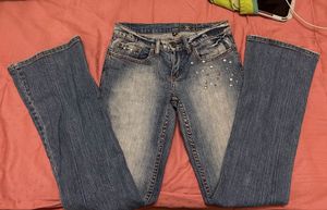 Sparkly Studded Blue Jeans⭐️🎸
