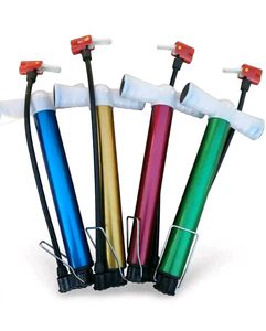 Red Bicycle Floor Pump with Free Reflector