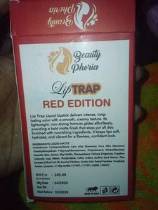 Beauty Phoria Lip Trap Red Edition Lipstick