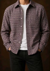 Plaid Wool-Blend Overshirt