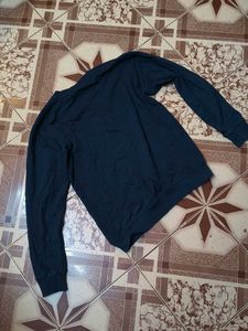 Navy Blue Long Sleeve T-Shirt (M) size