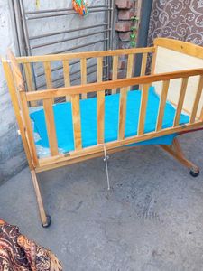 Wooden Baby Cradle