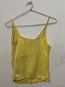 Yellow Knit Cami Top