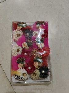decorative flowers saree pins