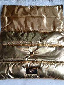 Carolina herrera Metallic Gold Padded Clutch 💕♥️