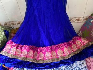 Blue/ Pink Anarkali