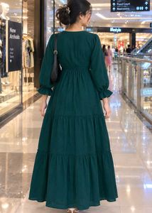 Elegant Teal Maxi Dress