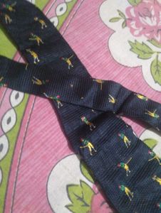 Vintage Golf Print Necktie