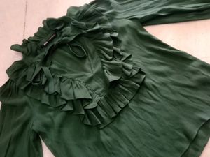 ZARA ruffle top