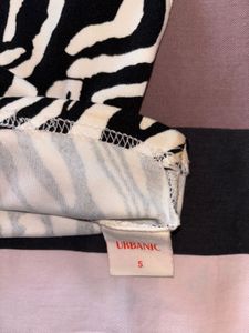 Zebra Print Crop Top very stretchable small size