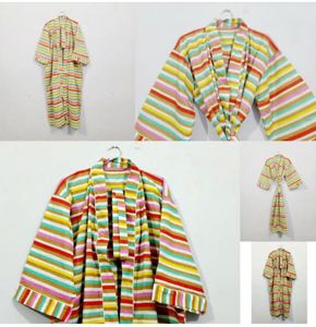 Colorful Striped Robe