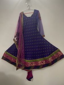 Purple Anarkali Suit